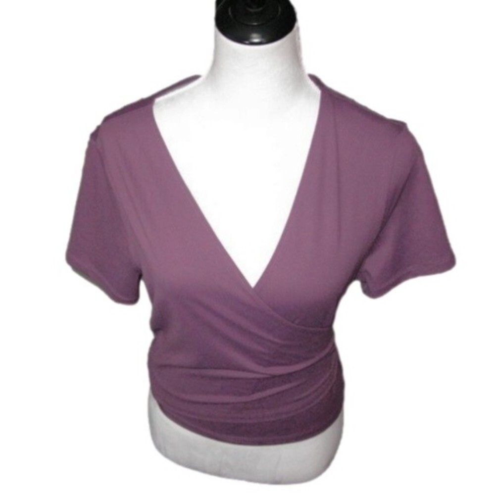 Pink Victoria's Secret Purple Wrap Around Top Size XL